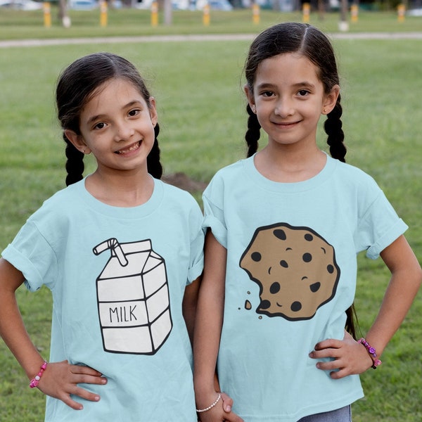 Milk and Cookies .svg, .png, and .dxf cut and/or layered cut and clipart files DIY Halloween costume duo