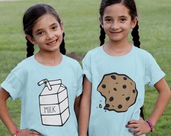 Milk and Cookies .svg, .png, and .dxf cut and/or layered cut and clipart files DIY Halloween costume duo