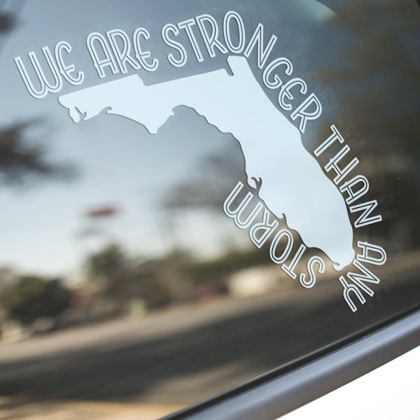 Stronger Than Any Storm Florida Hurricane Ian .svg, .png, and .dxf cut and/or clipart files DIY for decals, shirts, sublimation, cricut