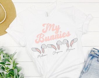 My Bunnies svg, png and dxf clipart layered cut file Cricut/Sublimation/Silhouette/Signs NEW Easter Customize with your own names