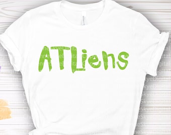 ATLiens png, svg, dxf baseball atlanta jersey green