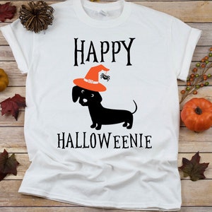 Happy Halloweenie SVG, PNG, and .DXF layered cut and/or clipart files halloween cricut