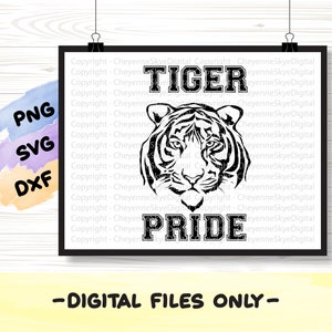 Tiger Pride SVG, PNG, and DXF cut and/or clipart files Cricut