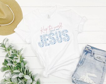 Keep the world, give me Jesus .png clipart file for DIY projects