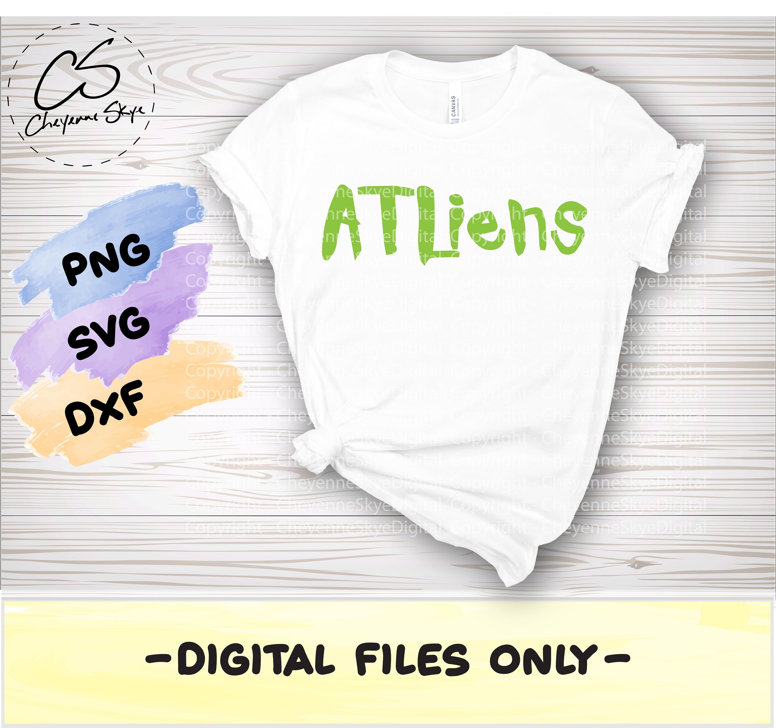 ATL SYG T-shirts Atliens Atlanta Script Logo T-Shirt