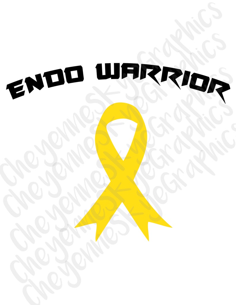 Endometriosis Endo Warrior SVG PNG and DXF cut/clipart files Etsy