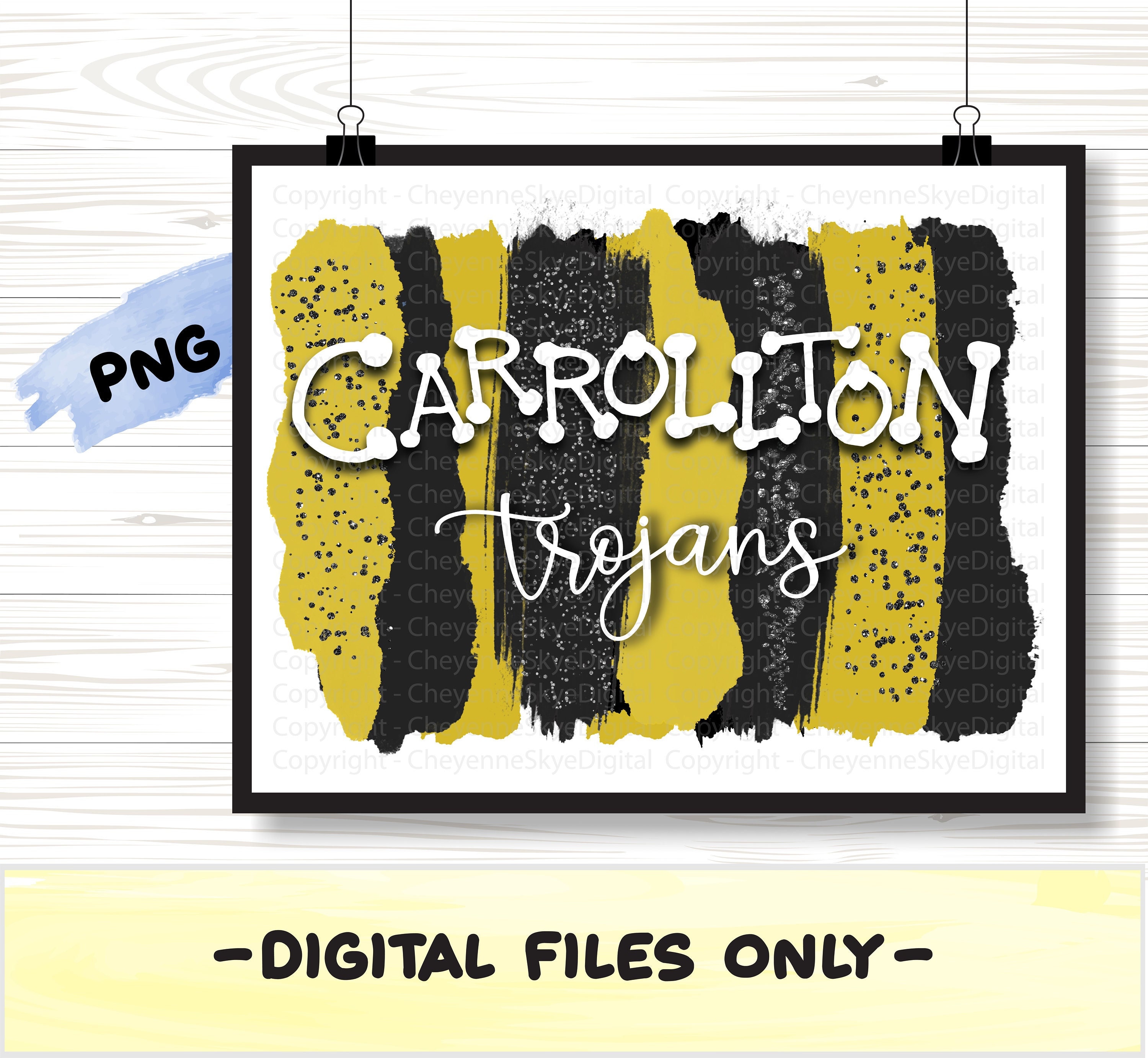 Carrollton Trojans Fan Gear .png Clipart Sublimation DTF Etsy