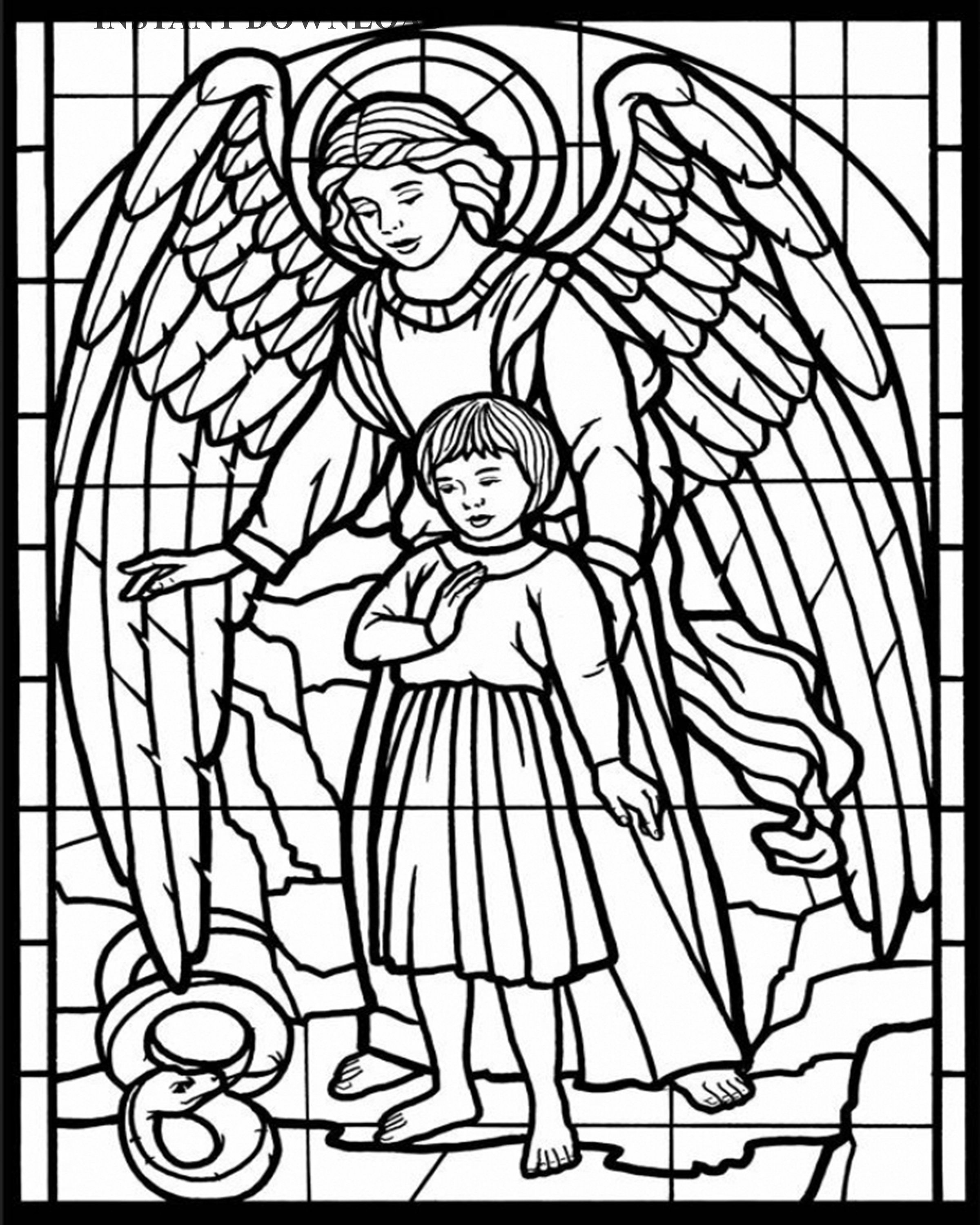 Explore 68 best stained glass coloring pages , download and print for