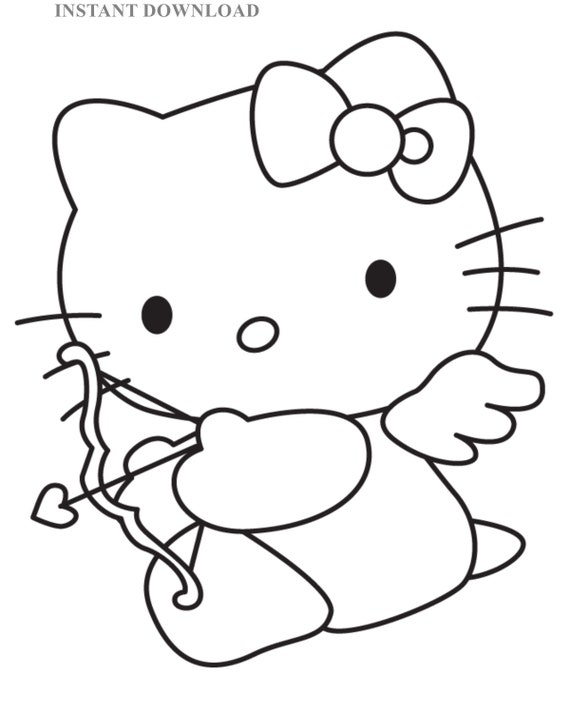 57 Cat Valentine Coloring Pages  Free