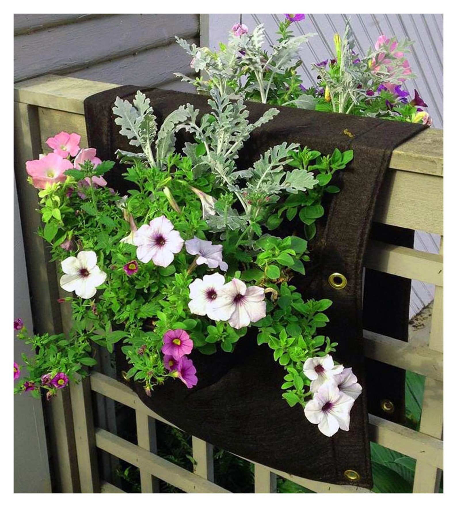 Ecofriendly 2 Pocket Saddlebag Vertical Garden Patio Planter Etsy