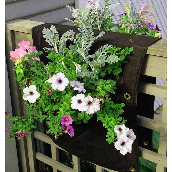 Eco-Friendly 2 Pocket Saddlebag Vertical Garden Patio Planter