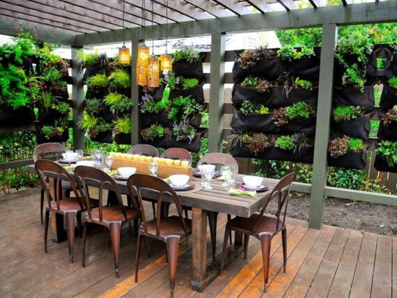 Vertical Garden Planters >> 12 Pocket Outdoor Vertical Garden Planter Vertical Garden Planters >> 12 Pocket Outdoor Vertical Garden Planter
