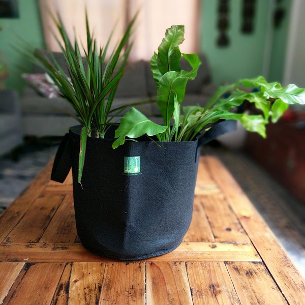 5 Gallon Grow Bags, Fabric Pots with Handles, Eco-Friendly made with 100% recycled PET plastic.