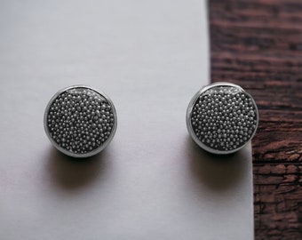 12mm Stainless Steel Resin Earrings, Epoxy Earrings, Stud Earrings, Round Earrings, Gift For Her