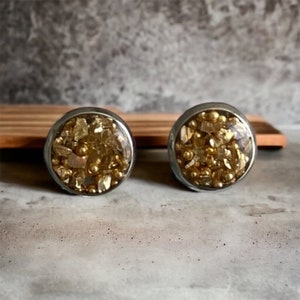 8mm Edelstahl-Harz-Ohrringe, Epoxid-Ohrringe, Ohrstecker, runde Ohrringe, Geschenk für sie