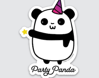 Party Panda Vinyl Sticker