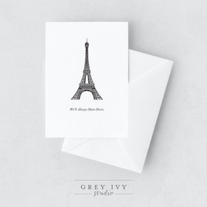 Wir haben immer Paris Casablanca A2 Grußkarte
