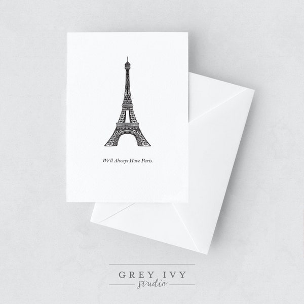 We'll Always Have Paris Casablanca A2 Greeting Card