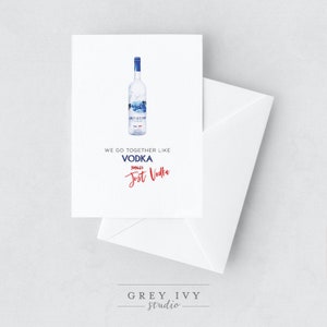 Ci siamo incontrati come Vodka e - Just Vodka - A2 Greeting Card