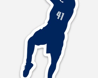 dirk nowitzki silhouette shirt