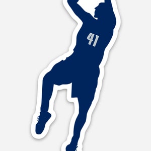 Pegatina de vinilo de Dirk Nowitzki