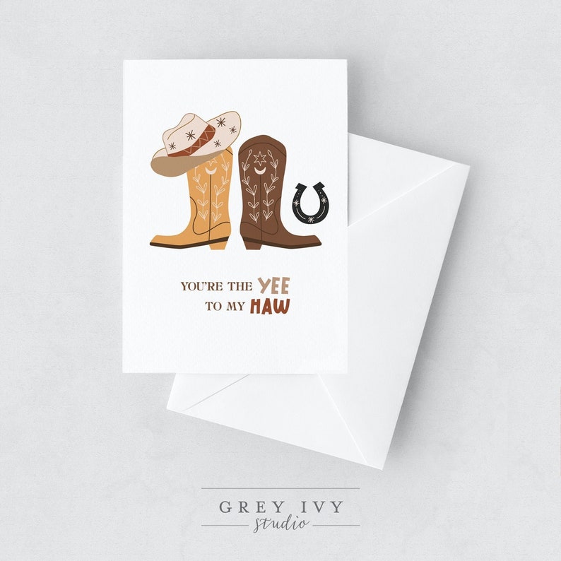 You're the Yee to My Haw Greeting Card image 1