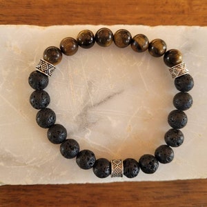 Tiger&#39;s eye men&#39;s bracelet