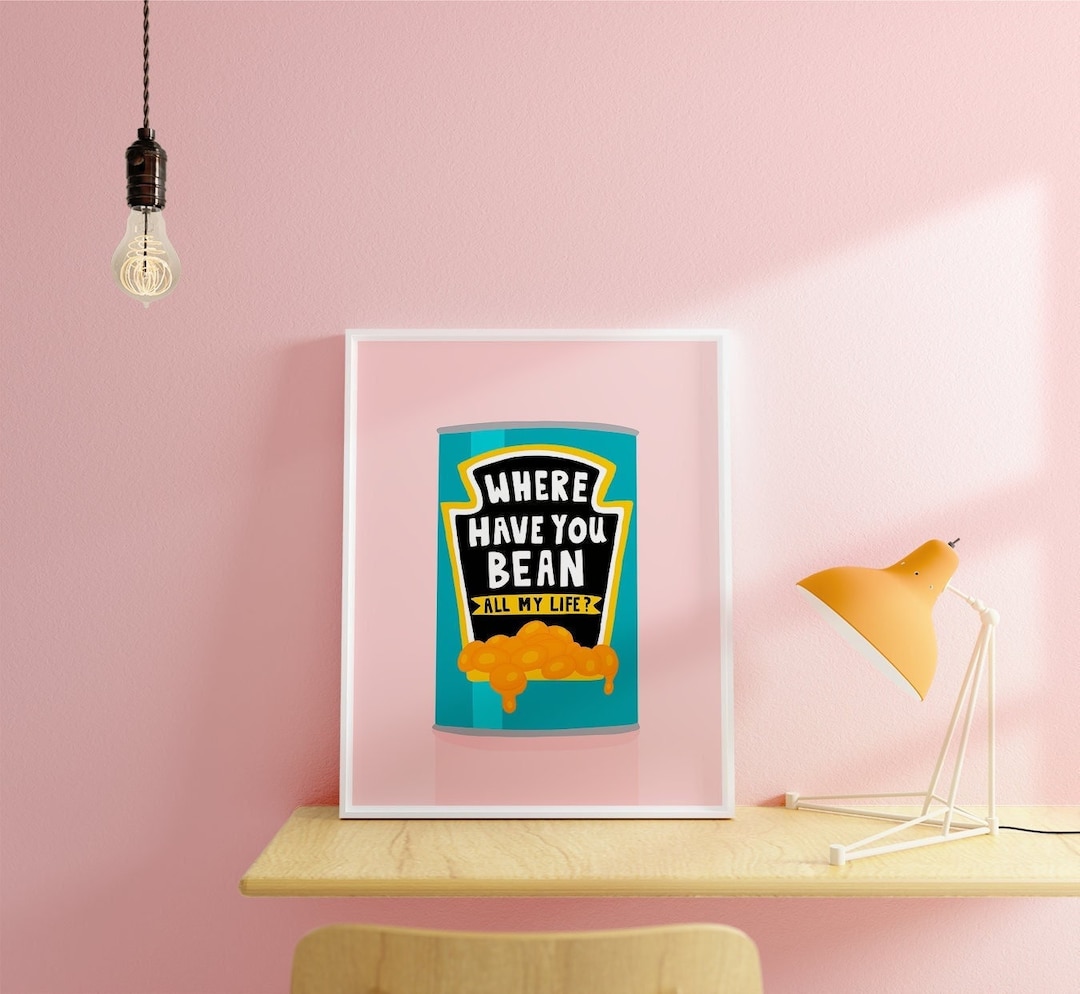Baked Beans Print Kitchen Print Wall Art Prints Kitchen Decor Kitchen ...