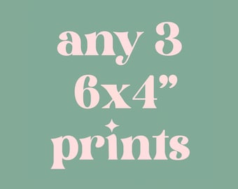 6 x 4 kunstafdrukken: mix en match galerijmuurafdrukken - set van 3