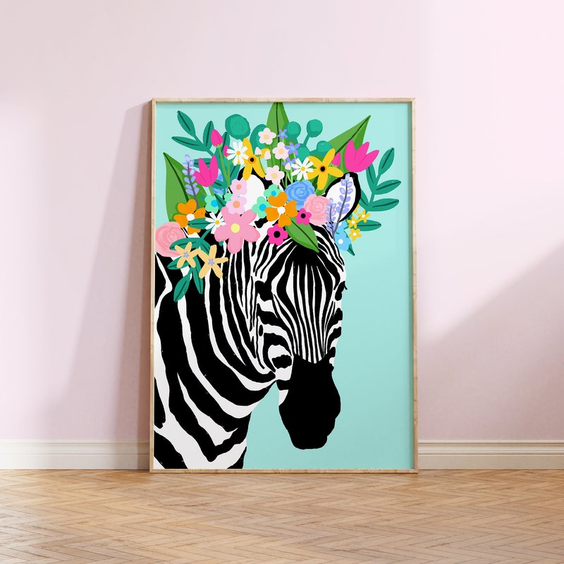 Zebra Room Decor Etsy