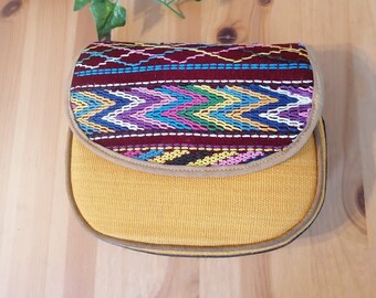 Handmade crossbody bag, with colourful original design and adjustable straps, perfect as tablet holder or everyday bag