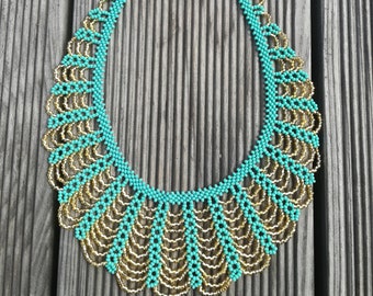 Beaded necklace, handmade jewellery, beaded jewellery, original necklace, multicolour necklace, perfect gift for women, gift for her