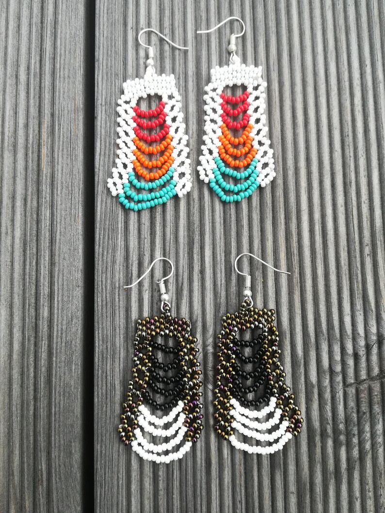 Dangle and Drop Earrings Beaded Earrings Handmade Jewellery Etsy UK
