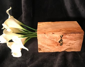 Decorative Cherry Burl Keepsake Box