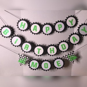 Personalized Custom Glitter Dirt bike birthday banner, dirt bike party, Motocross birthday party, motocross birthday banner,