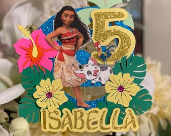 Moana Cake Topper Etsy Moana Cake Topper Etsy