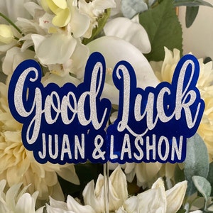 Personalized Good Luck, We&#39;ll Miss You Cake Topper, Farewell, Retirement Cake Topper, Retirement Party Decorations, Farewell Party