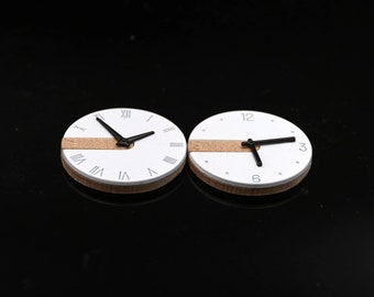 Dollhouse Miniature Modern Clock - Wall Clock -1:12 Scale Modern Miniatures