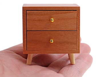 1:12 Dollhouse Furniture Miniature  Modern Bedside Table Cabinet Night Table