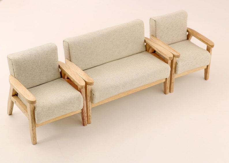 1/12 Scale Dollhouse Miniature Furniture Modern Parlor Etsy