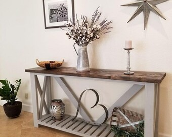 Entryway Console Etsy