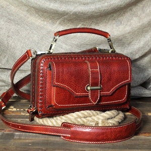 Damen Crossbody Tasche,Crossbody Clutch,Sholder Geldbörse, Handgefertigte Leder Damen Tasche für iPhone,Leder Crossbody Taschen
