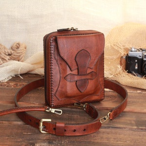 Sac à main, sacs à bandoulière en cuir, sac en cuir, sac à main cross body, sac homme. Sac messager unisexe fait à la main, cartable cross body
