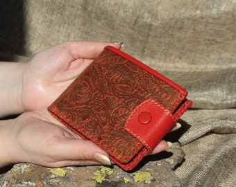 Women's Purse,Women's wallet, Leather women's mini wallet.  Woman leather wallet. Bifold women's wallet,  Mother's day gift