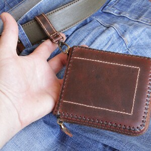 Herren Leder Brieftasche, Reißverschluss Brieftasche, personalisierte schlanke Brieftasche, Leder-Reißverschluss Brieftasche, Kreditkarten Brieftasche