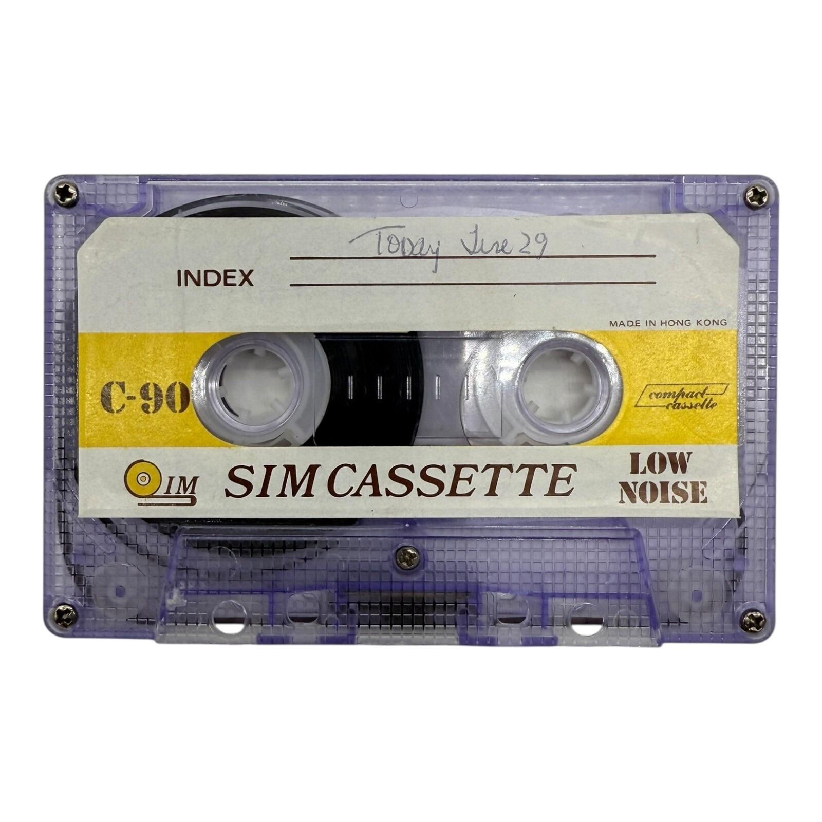 ヴィンテージSIMカセットテープ - 70年代/80年代コンパクト低ノイズ