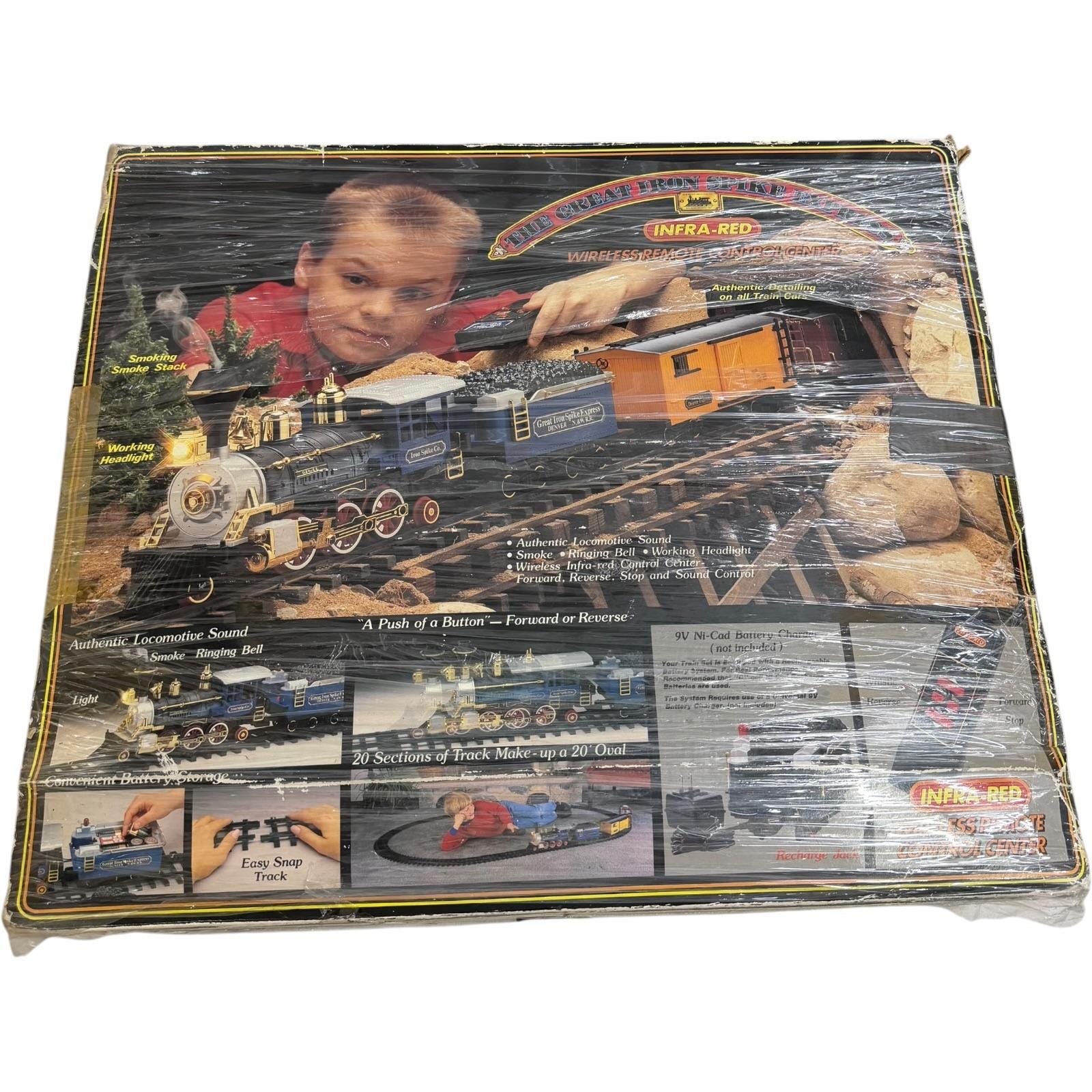 New Bright Great Iron Spike Express Train Set 3172 Wireless Remote ...