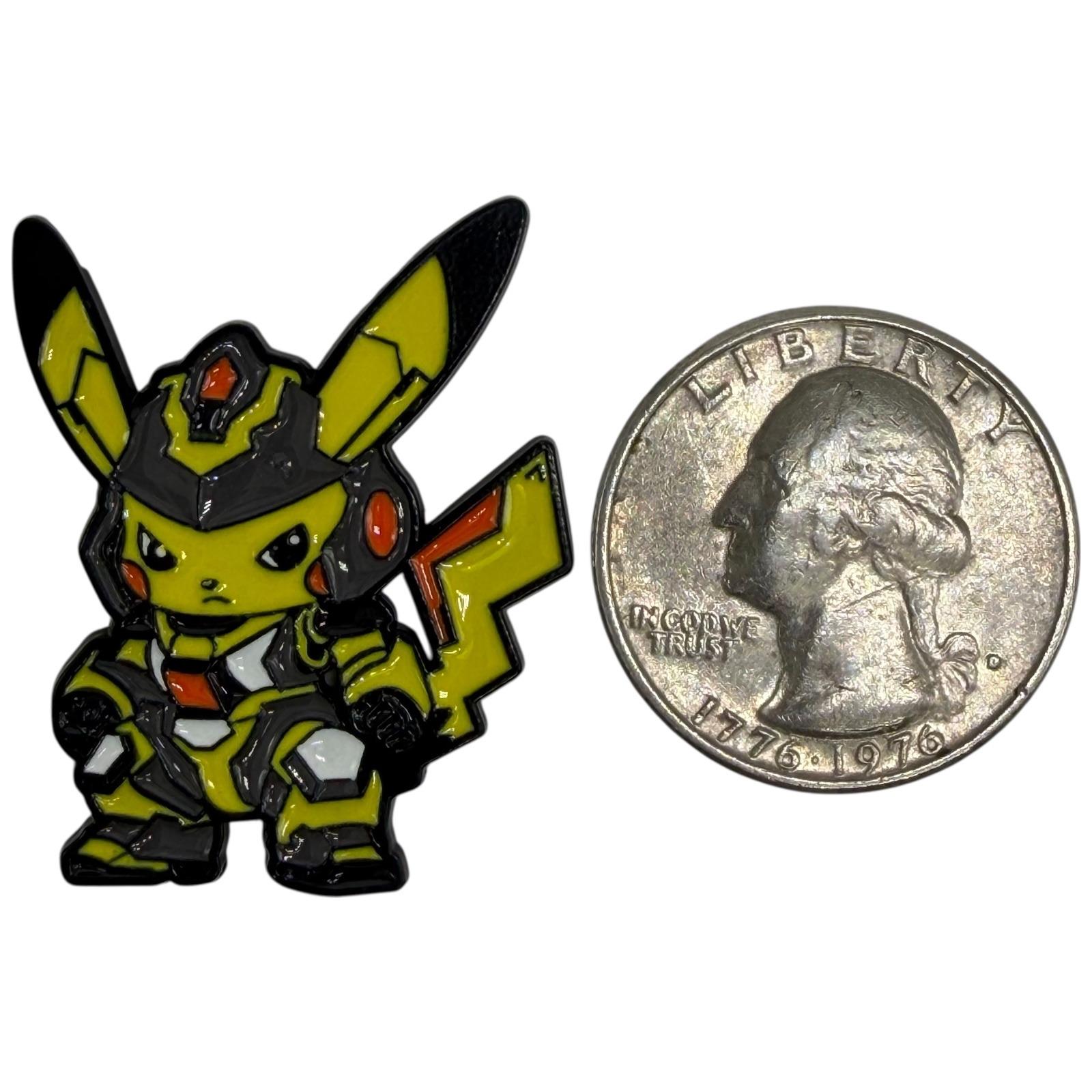 Pikachu Mecha Armor Enamel Pin Collectible Anime Pokemon Fan Gear Gift ...