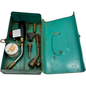 BernzOmatic TS4000 Torch Head and Soldering Accessory Set with Vintage Case