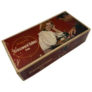 Scrabble Crossword Cubes Game 1968 Selchow & Righter – Vintage Set